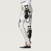 Cat Falling neergehaald leuke tekenfilm Leggings (Links)