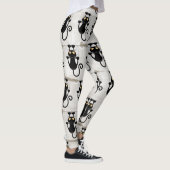 Cat Falling neergehaald leuke tekenfilm Leggings (Rechts)