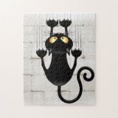 Cat Falling neergehaald leuke tekenfilm Legpuzzel (Verticaal)