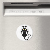 Cat Falling neergehaald leuke tekenfilm Magneet (Insitu (Vaatwasser))