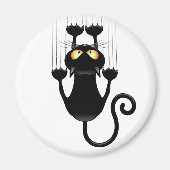 Cat Falling neergehaald leuke tekenfilm Magneet (Voorkant)