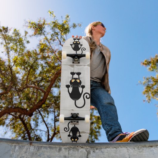 Cat Falling neergehaald leuke tekenfilm Persoonlijk Skateboard (Buiten 1)