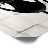 Cat Falling neergehaald leuke tekenfilm Poster (Hoek)