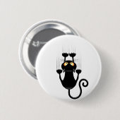 Cat Falling neergehaald leuke tekenfilm Ronde Button 5,7 Cm (Voorkant /achterkant)