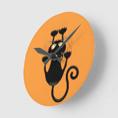 Cat Falling neergehaald leuke tekenfilm Ronde Klok (Hoek)