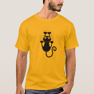 Cat Falling neergehaald leuke tekenfilm T-shirt
