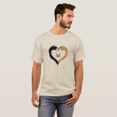 Cat Family Heart – Love & Unity T-shirt (Voorkant volledig)