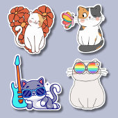 Cat Fanatic Set Waterdicht Sticker