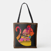 CAT FANCY nieuwheid Tote Bag (Achterkant)