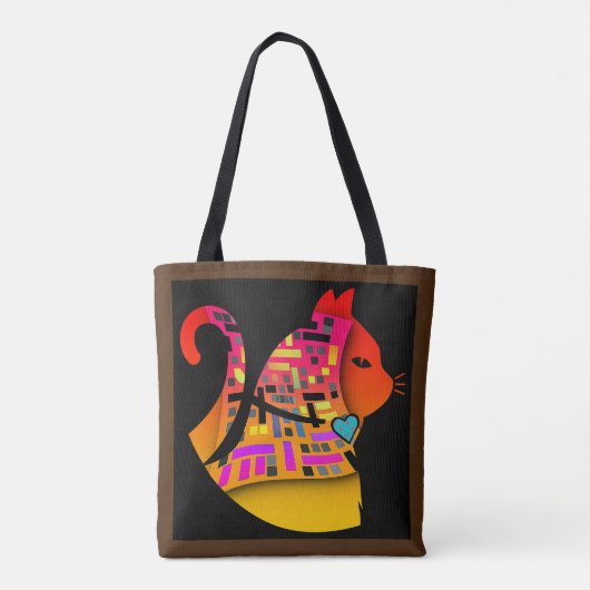 CAT FANCY nieuwheid Tote Bag (Achterkant)