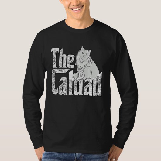Cat Father The Catfather Crazy Cat Dad Papa T-shirt (Voorkant)