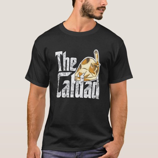 Cat Father The Catfather Crazy Cat Dad Papa T-shirt (Voorkant)