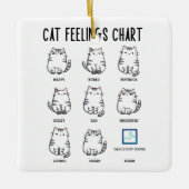 Cat Feelings Chart Keramisch Ornament (Voorkant)