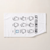 Cat Feelings Grafiek Bad Handdoek (Handdoek)