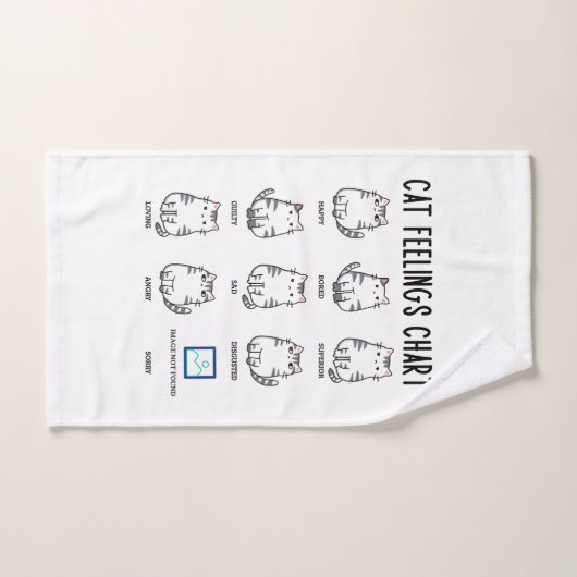 Cat Feelings Grafiek Bad Handdoek (Handdoek)