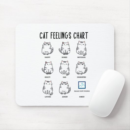 Cat Feelings Grafiek Muismat (Met muis)