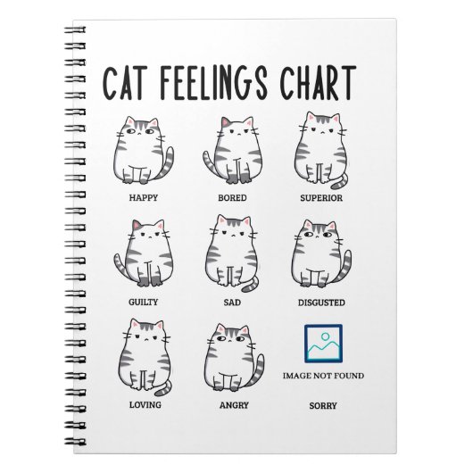 Cat Feelings Grafiek Notitieboek (Voorkant)