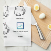 Cat Feelings Grafiek Theedoek (Quarter Fold)