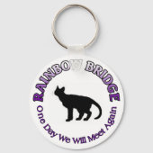 CAT FELINE RAINBOW BRIDGE SLEUTELHANGER (Voorkant)