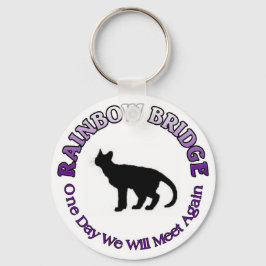 CAT FELINE RAINBOW BRIDGE SLEUTELHANGER