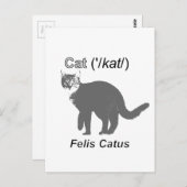 Cat Felis Catus Briefkaart (Voorkant / Achterkant)