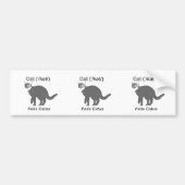 Cat Felis Catus Bumpersticker (Voorkant)