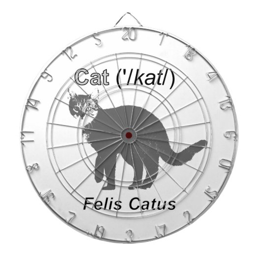 Cat Felis Catus Dartbord (Voorkant)
