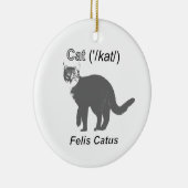 Cat Felis Catus Keramisch Ornament (Rechts)