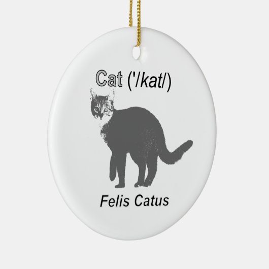 Cat Felis Catus Keramisch Ornament (Rechts)