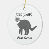 Cat Felis Catus Keramisch Ornament (Links)