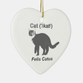 Cat Felis Catus Keramisch Ornament (Rechts)