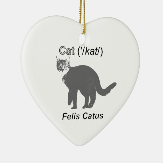 Cat Felis Catus Keramisch Ornament (Rechts)