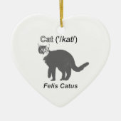 Cat Felis Catus Keramisch Ornament (Voorkant)