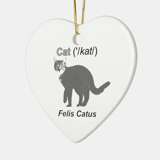 Cat Felis Catus Keramisch Ornament (Links)