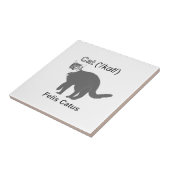 Cat Felis Catus Tegeltje (Zijkant)