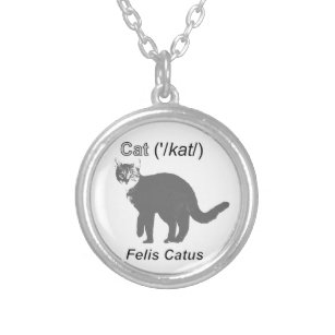 Cat Felis Catus Zilver Vergulden Ketting