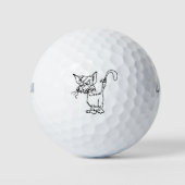 Cat Fight Injured Animal Bandage Feline Domestic Golfballen (Voorkant)