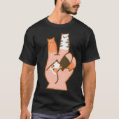 Cat Fingers Peace T-shirt (Voorkant)