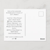 Cat Fish and Chips Party voor Londenaar Engels Briefkaart (Achterkant)