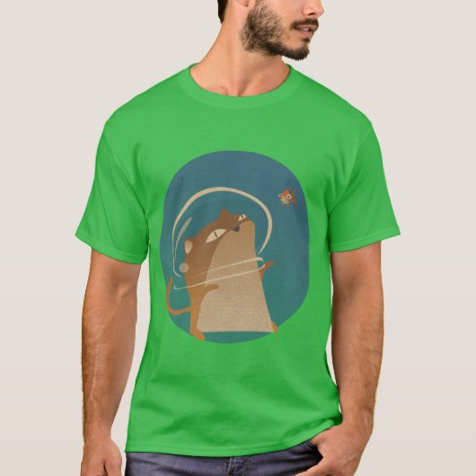 Cat Fish cadeau T-shirt (Voorkant)
