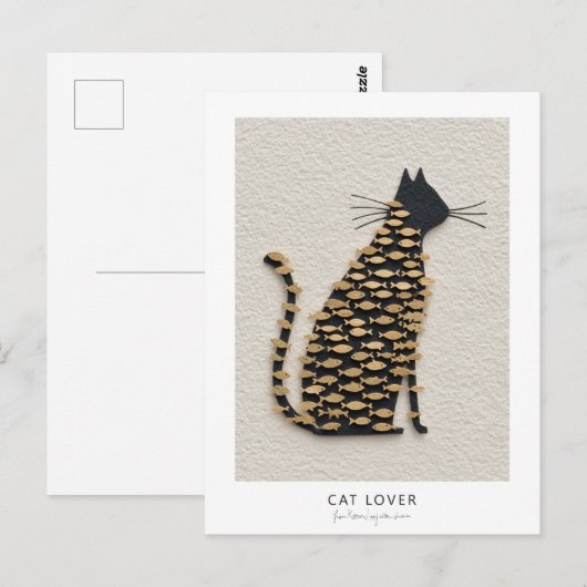 Cat & Fish v11 Briefkaart (Voorkant / Achterkant)