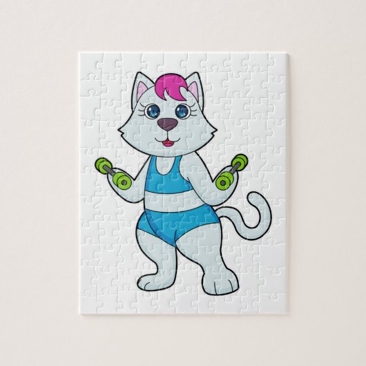 Cat Fitness Dumbbell Legpuzzel (Verticaal)