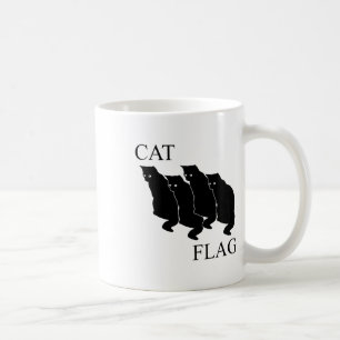 Cat Flag Funny Black Flag Koffiemok