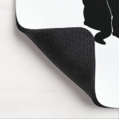 Cat Flag Funny Black Flag Muismat (Hoek)