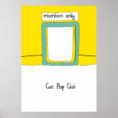 Cat Flap Club Cartoon Poster (Voorkant)