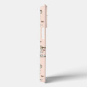 Cat Floral Fun Cute Reading roze Girly Case-Mate iPhone Case (Achterkant / Rechts)