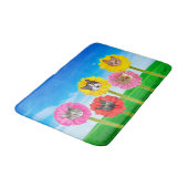 "Cat Flower" Garden LOL Funny Bath Mat (Gekanteld)