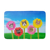 "Cat Flower" Garden LOL Funny Bath Mat (Voorkant)