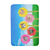 "Cat Flower" Garden LOL Funny Bath Mat (Voorkant Verticaal)