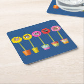 "Cat Flower" Garden LOL Funny Onderzetters (Schuin)
